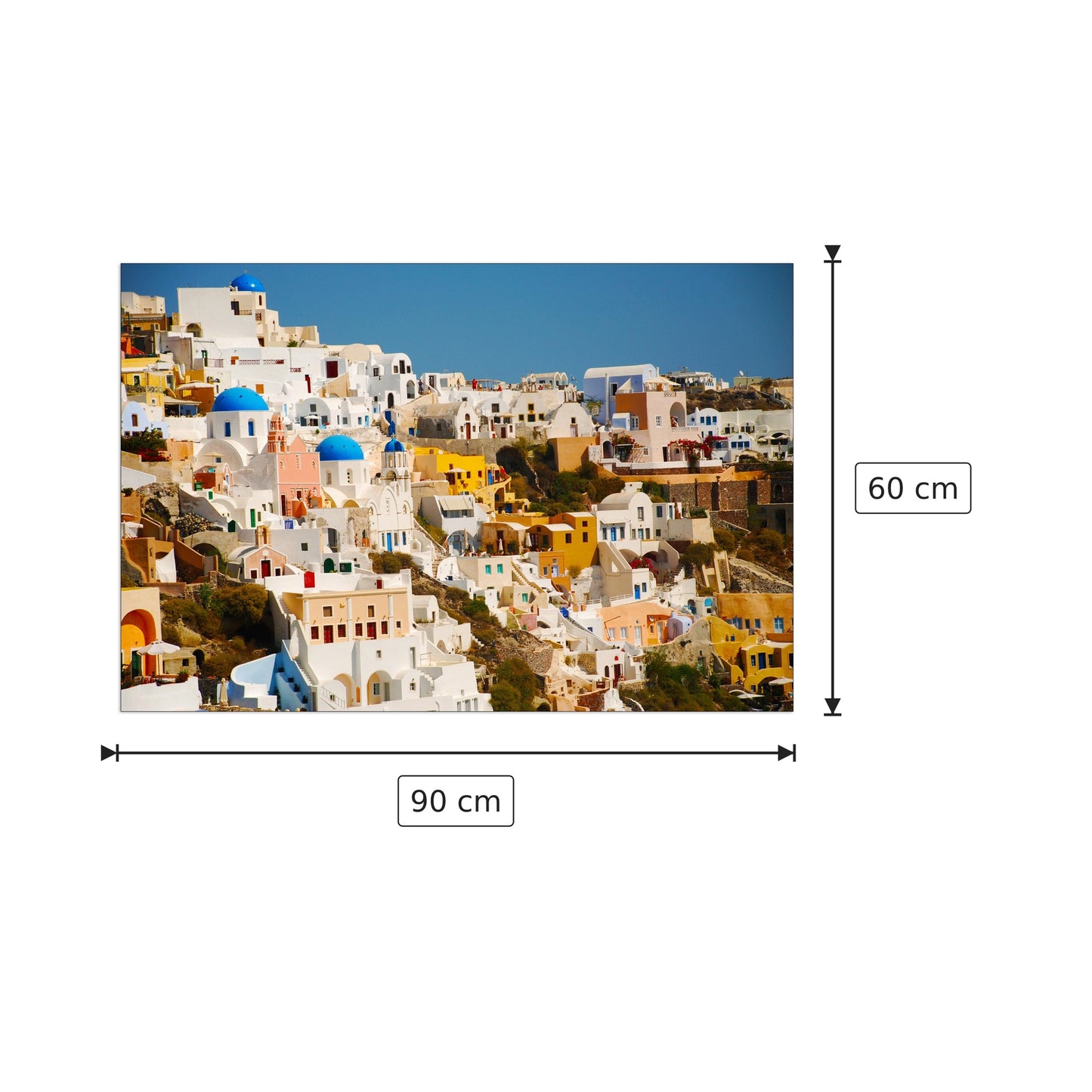 Santorini - Art Studio - cm 90x60 - Pannello in MDF