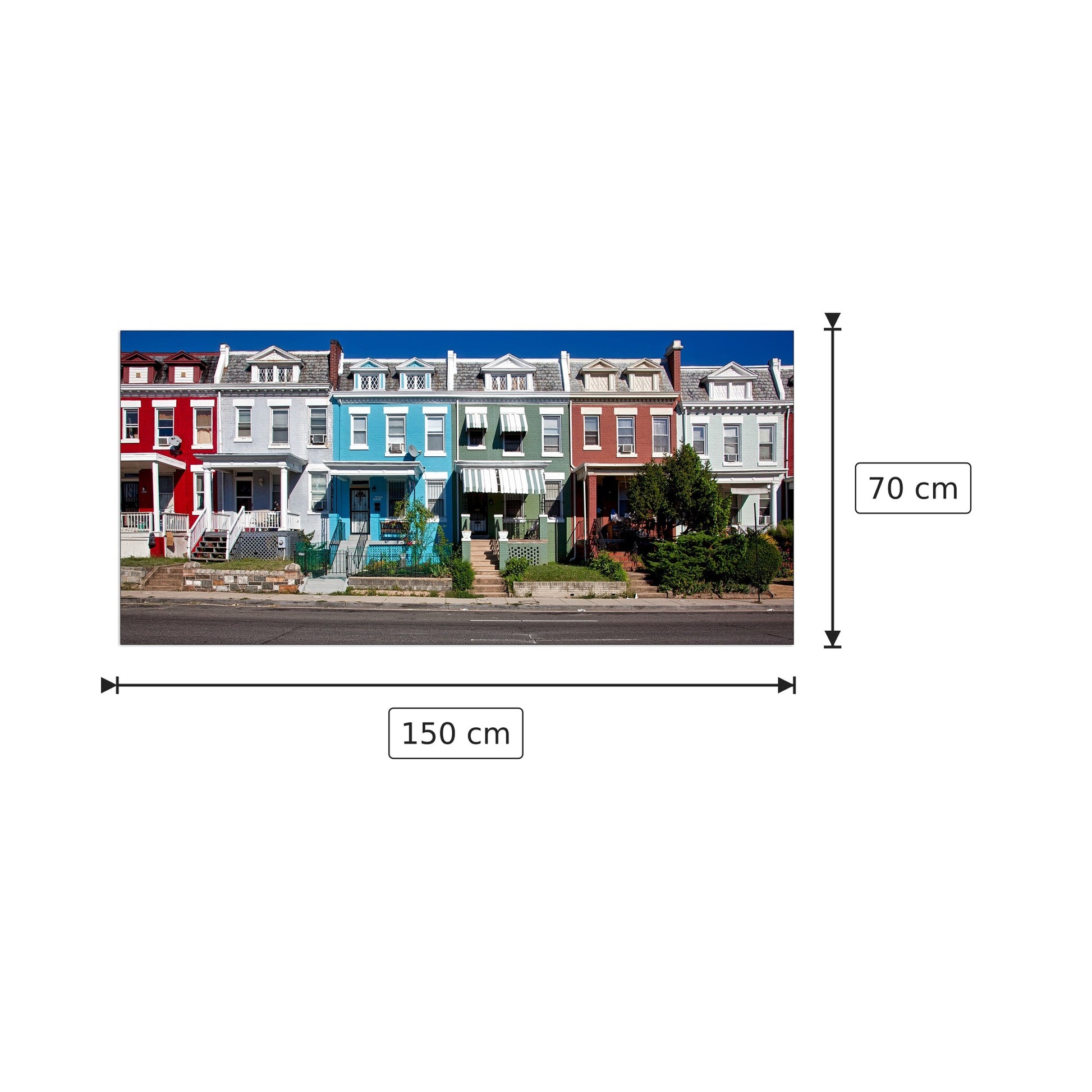 Washington - Art Studio - cm 150x70 - Pannello in MDF