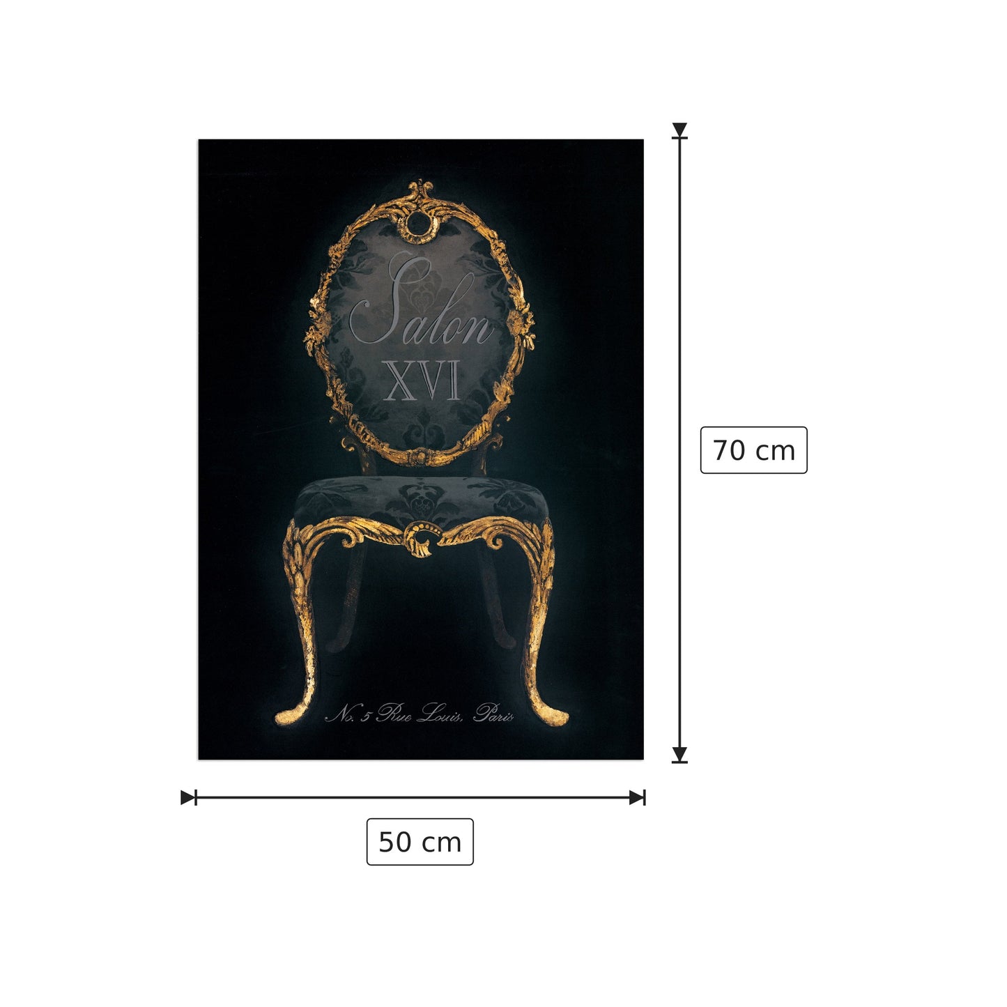 Salone XVI - FISK - cm 50x70 - Pannello in MDF