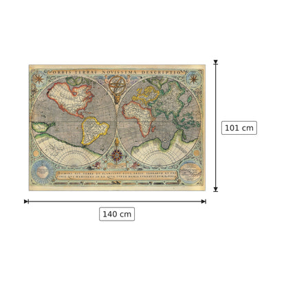Mappamondo - NULL - cm 140x101 - Pannello in MDF