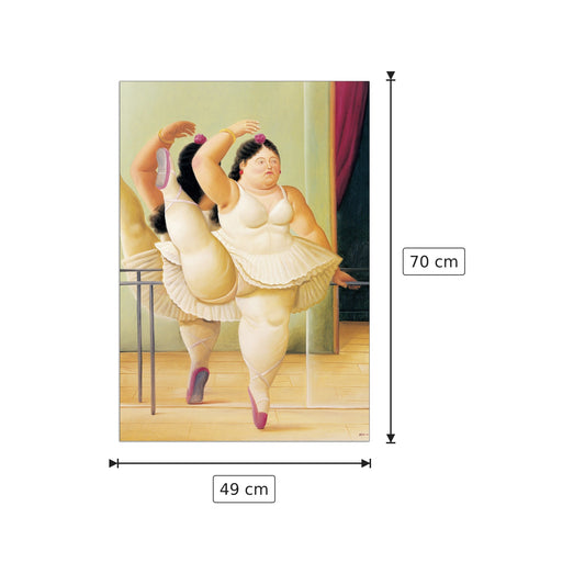 Ballerina alla sbarra - BOTERO - cm 49x70 - Pannello in MDF