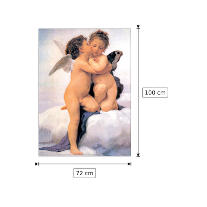 Il primo bacio - BOUGUEREAU - cm 72x100 - Pannello in MDF