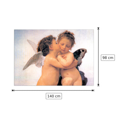 Il primo bacio (dettaglio) - BOUGUEREAU - cm 140x98 - Pannello in MDF