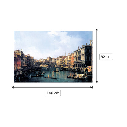 Ponte di Rialto - CANALETTO - cm 140x92 - Pannello in MDF