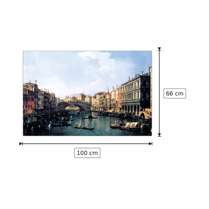 Ponte di Rialto - CANALETTO - cm 100x66 - Pannello in MDF