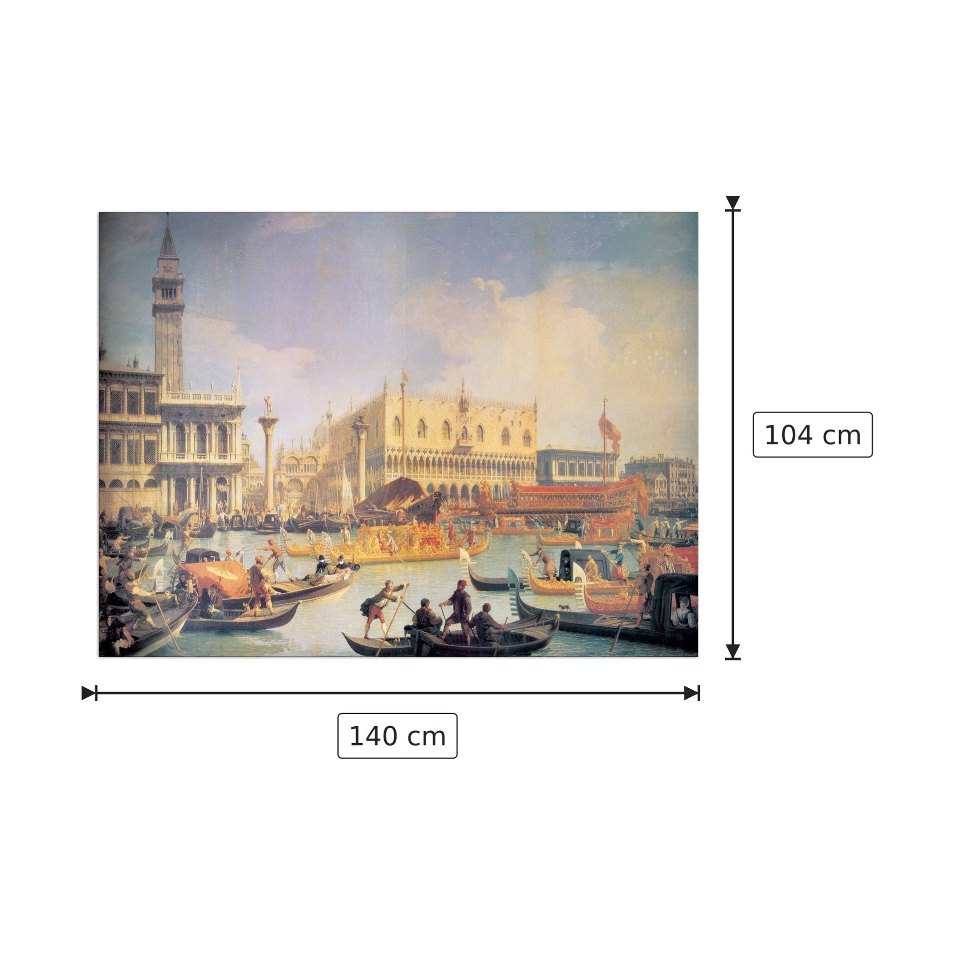 Venezia - CANALETTO - cm 140x104 - Pannello in MDF