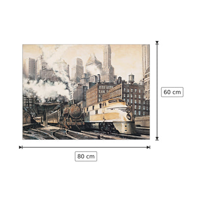 Stazione di Chicago - DANIELS - cm 80x60 - Pannello in MDF