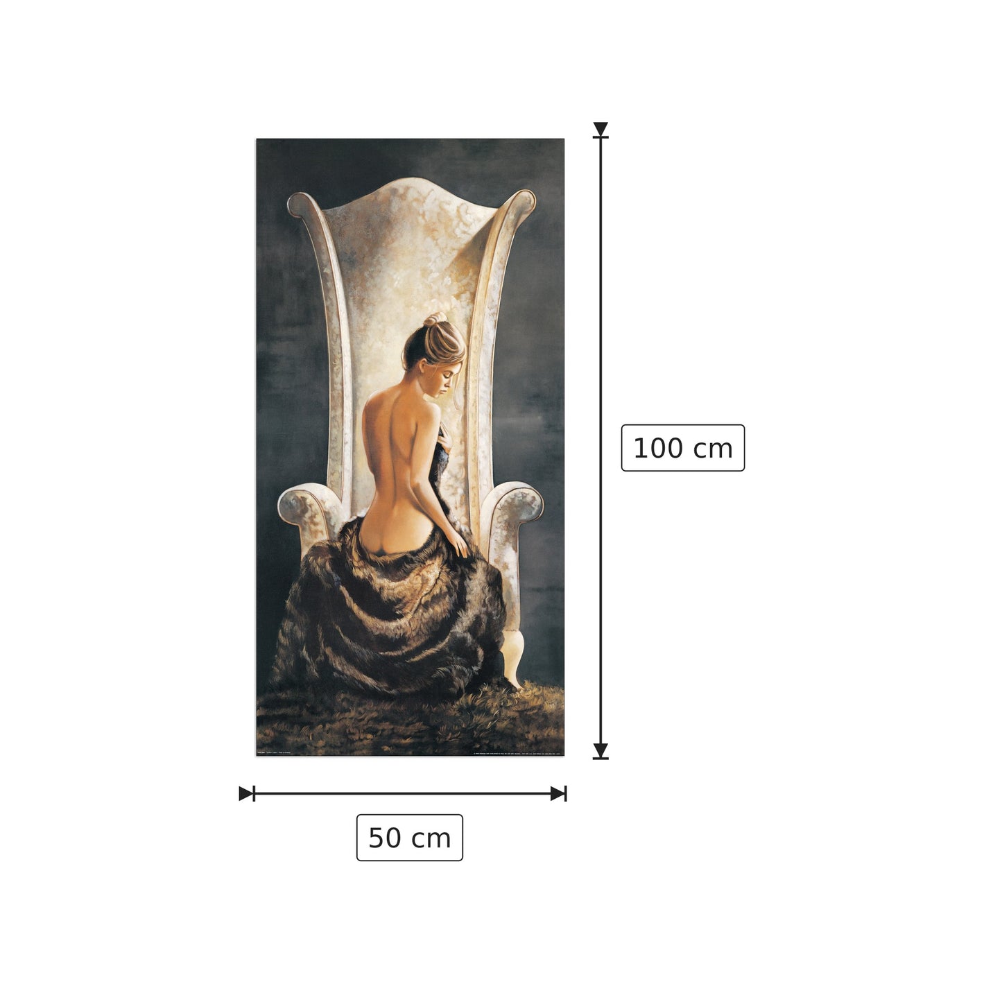 Bella donna - DI SCENZA - cm 50x100 - Pannello in MDF