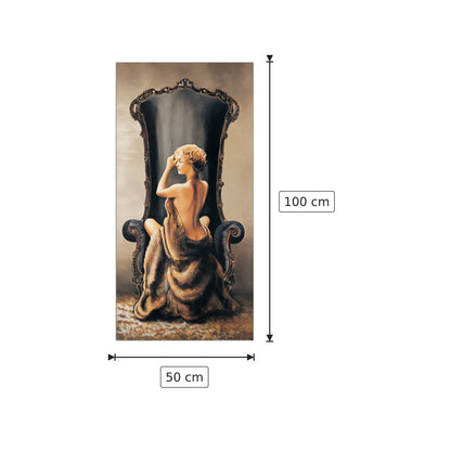 Bellezza seduta - DI SCENZA - cm 50x100 - Pannello in MDF
