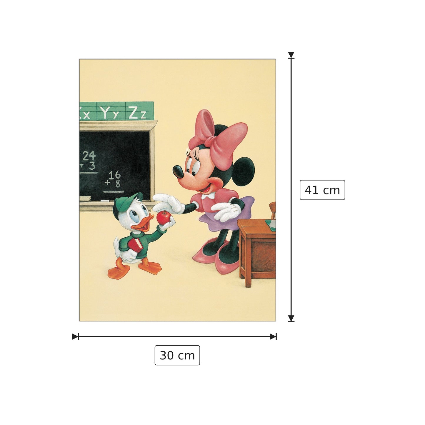 Una mela per Minnie - DISNEY - cm 30x41 - Pannello in MDF