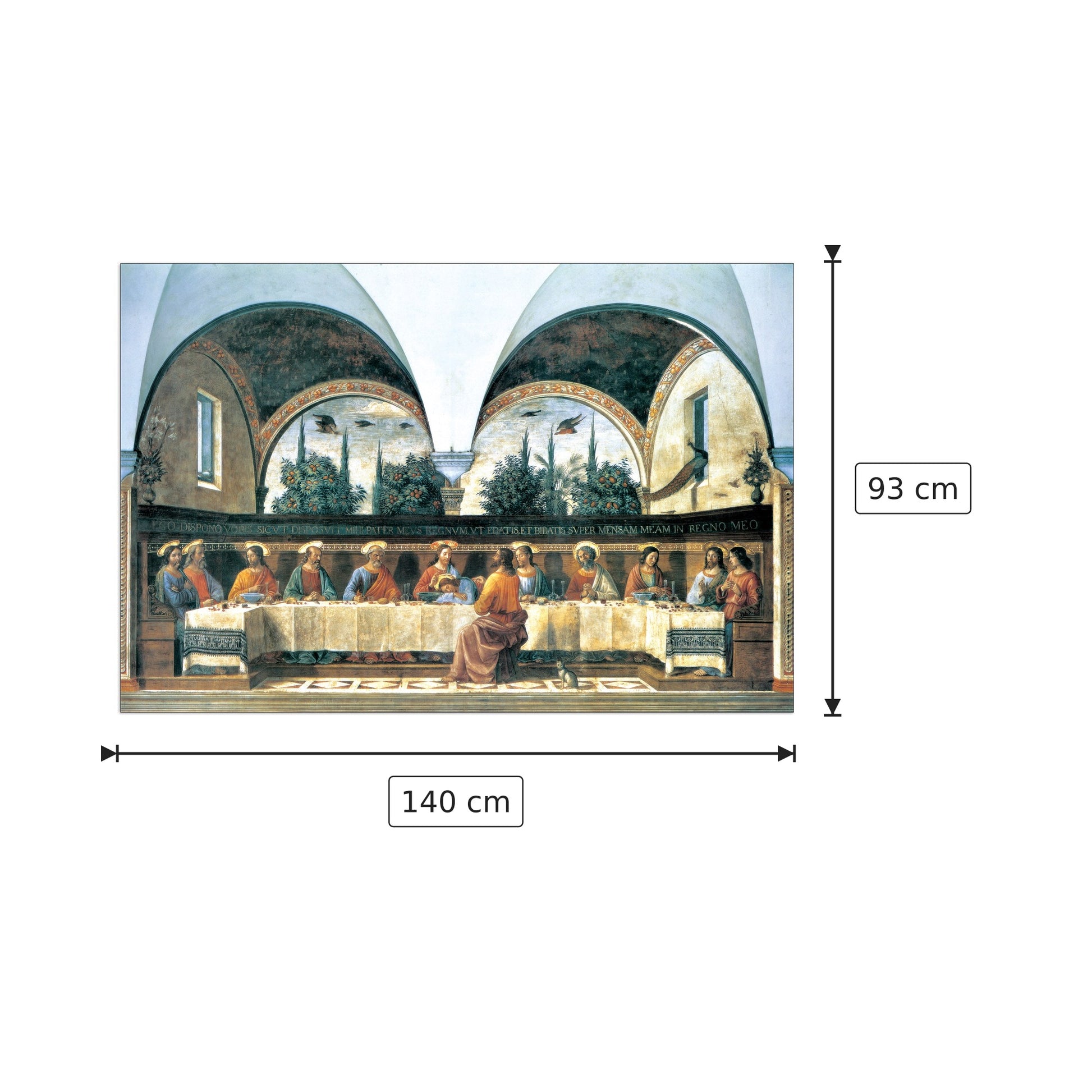 L'ultima cena - Last Supper - cm 140x93 - Pannello in MDF