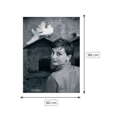 Audrey Hepburn - cm 60x80 - Pannello in MDF