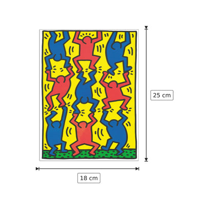 Senza titolo, AIDS Update - HARING - cm 18x25 - Pannello in MDF