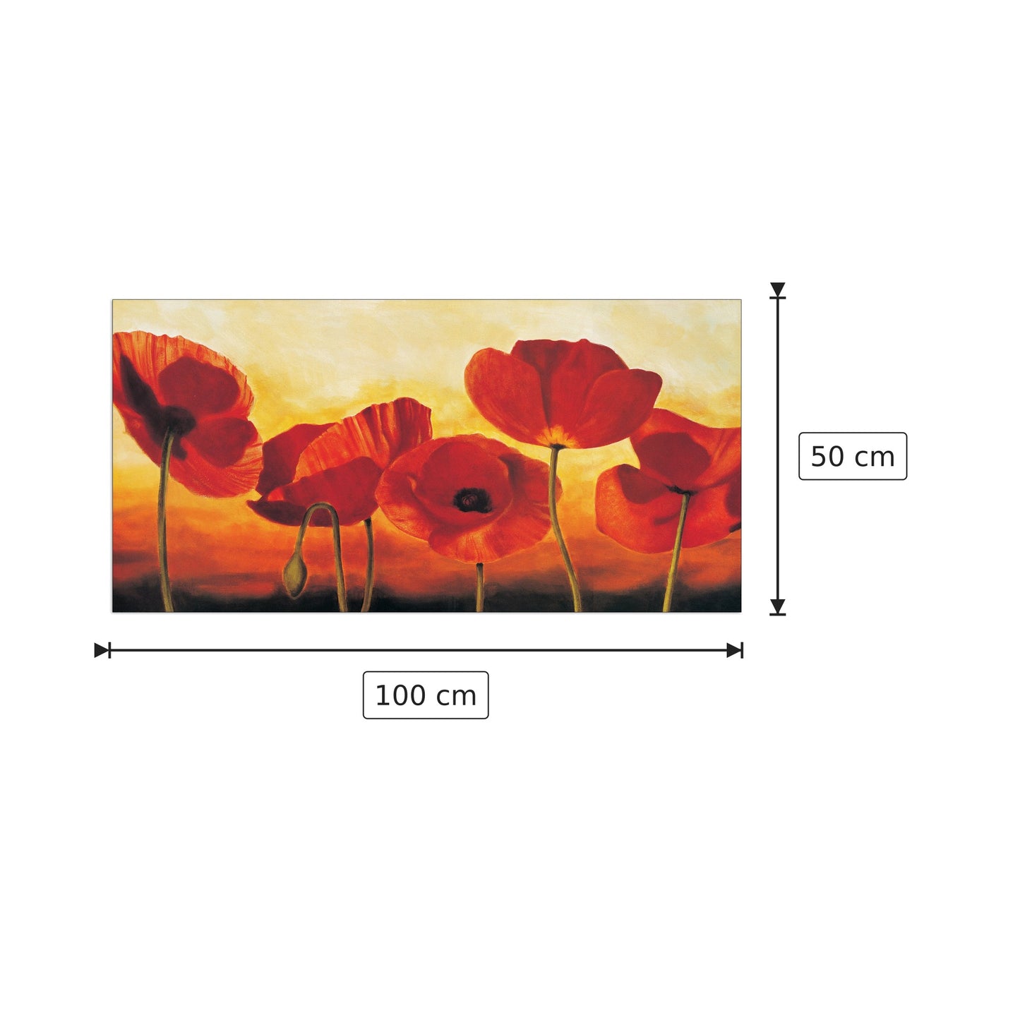 Al sole - KAHN - cm 100x50 - Pannello in MDF