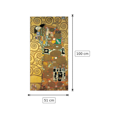 L'abbraccio - KLIMT - cm 51x100 - Pannello in MDF