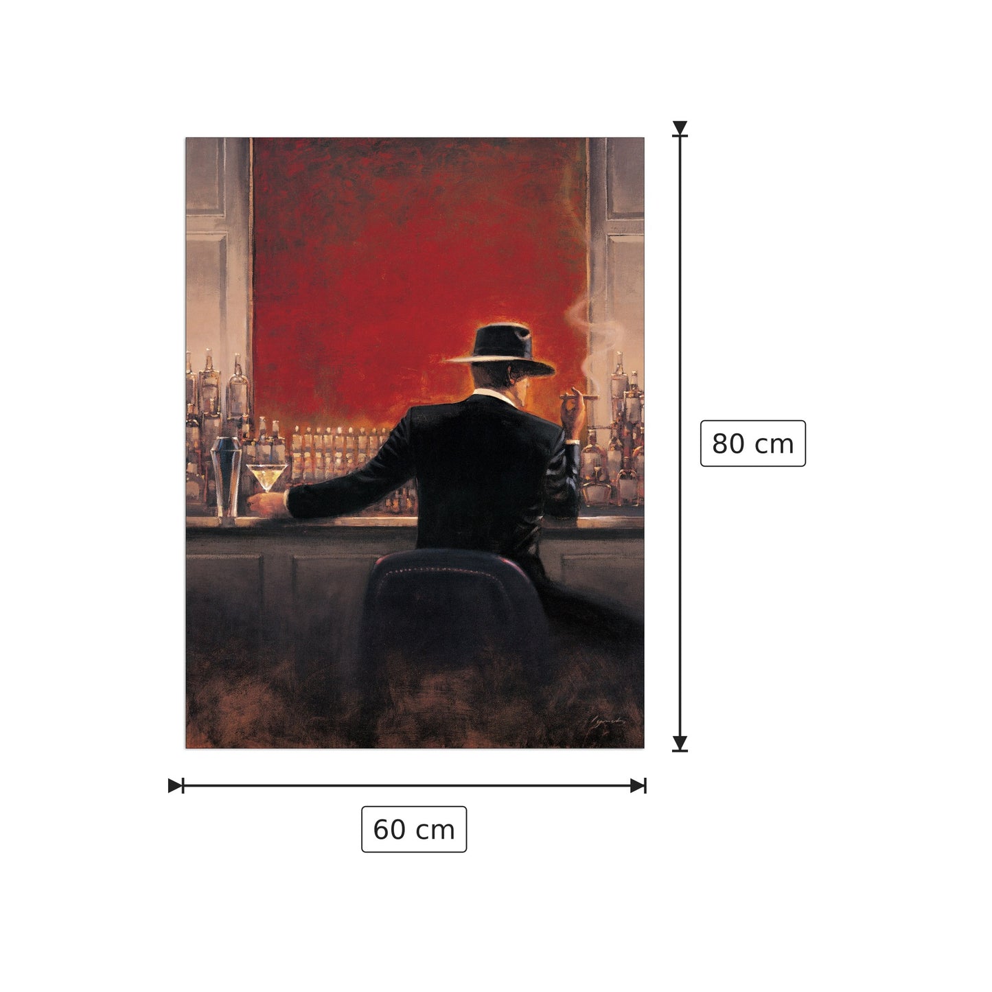 Bar dei sigari - LYNCH - cm 60x80 - Pannello in MDF