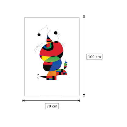 Omaggio a Picasso - MIRÒ - cm 70x100 - Pannello in MDF