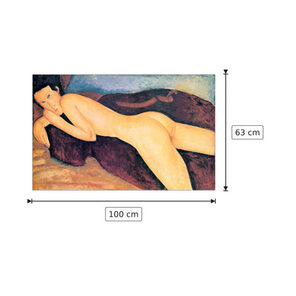 Nudo disteso da dietro - MODIGLIANI - cm 100x63 - Pannello in MDF