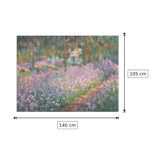giardino a Giverny - MONET - cm 140x105 - Pannello in MDF