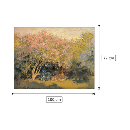 Riposo sotto i lilla - MONET - cm 100x77 - Pannello in MDF