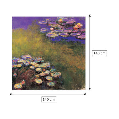 Ninfee - MONET - cm 140x140 - Pannello in MDF