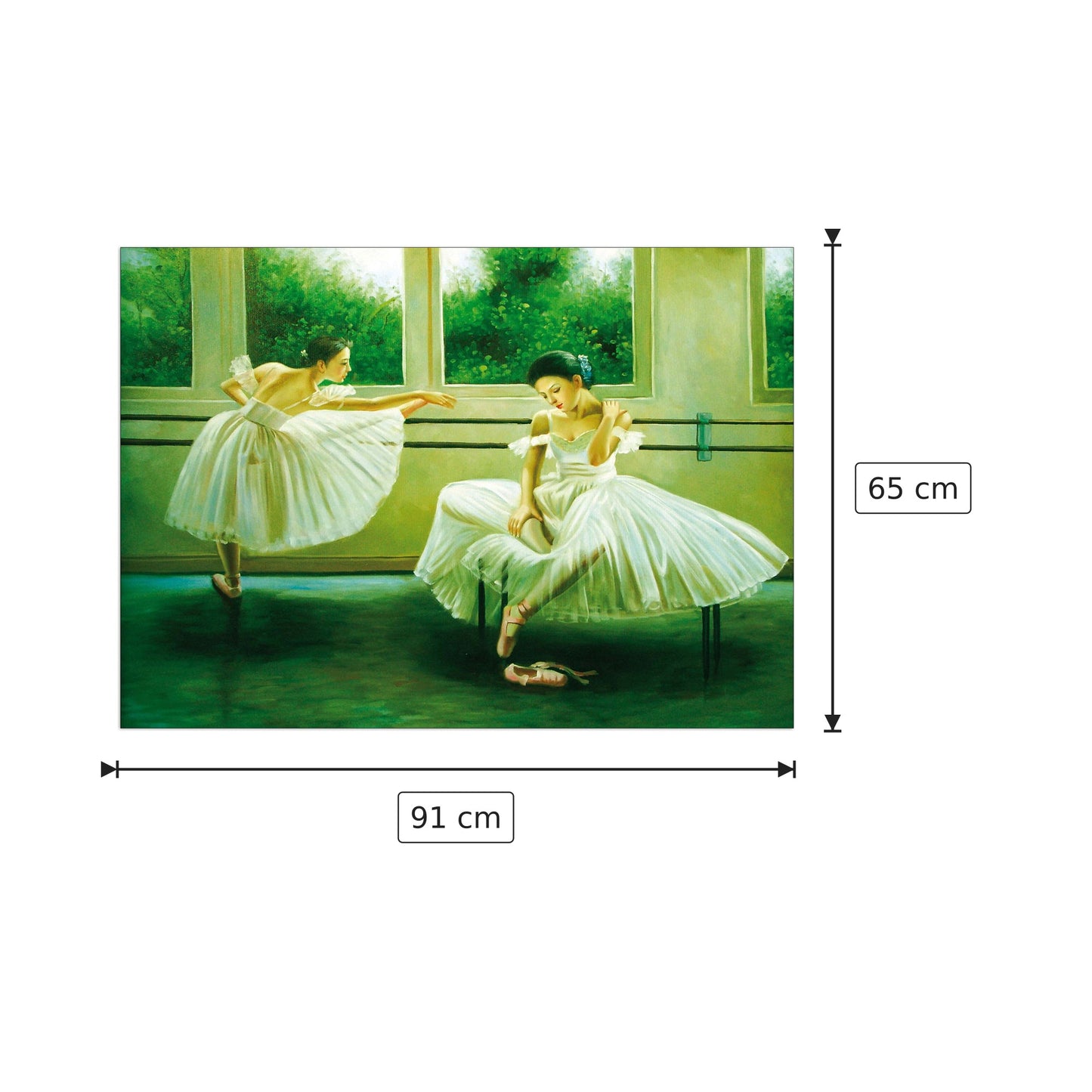 Lezione di danza - NAKANO - cm 91x65 - Pannello in MDF
