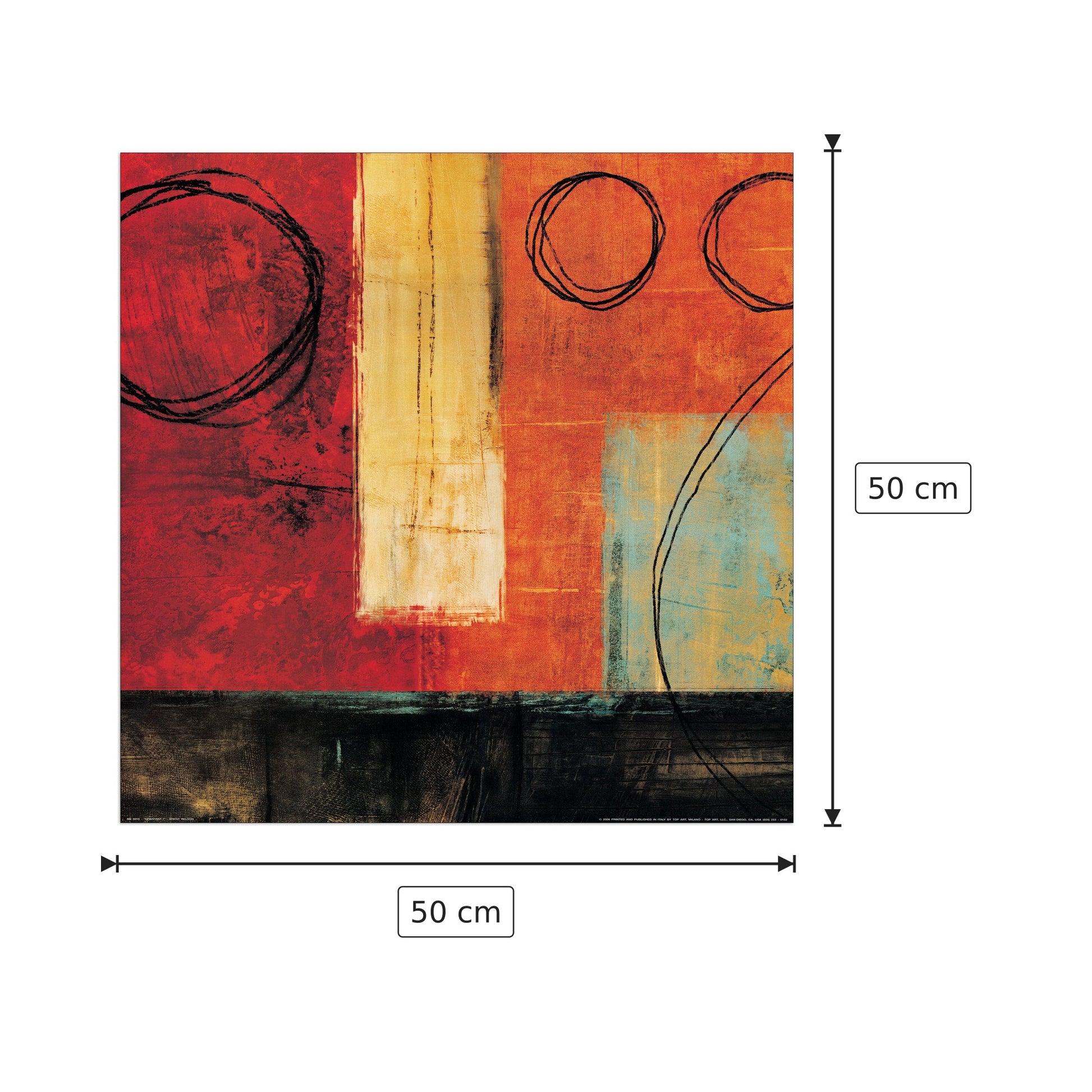 Costante I - NELSON - cm 50x50 - Pannello in MDF