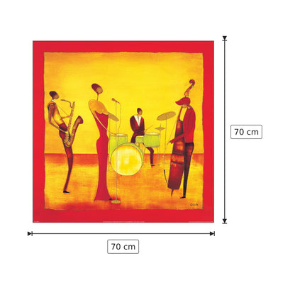 Banda jazz - ONA - cm 70x70 - Pannello in MDF