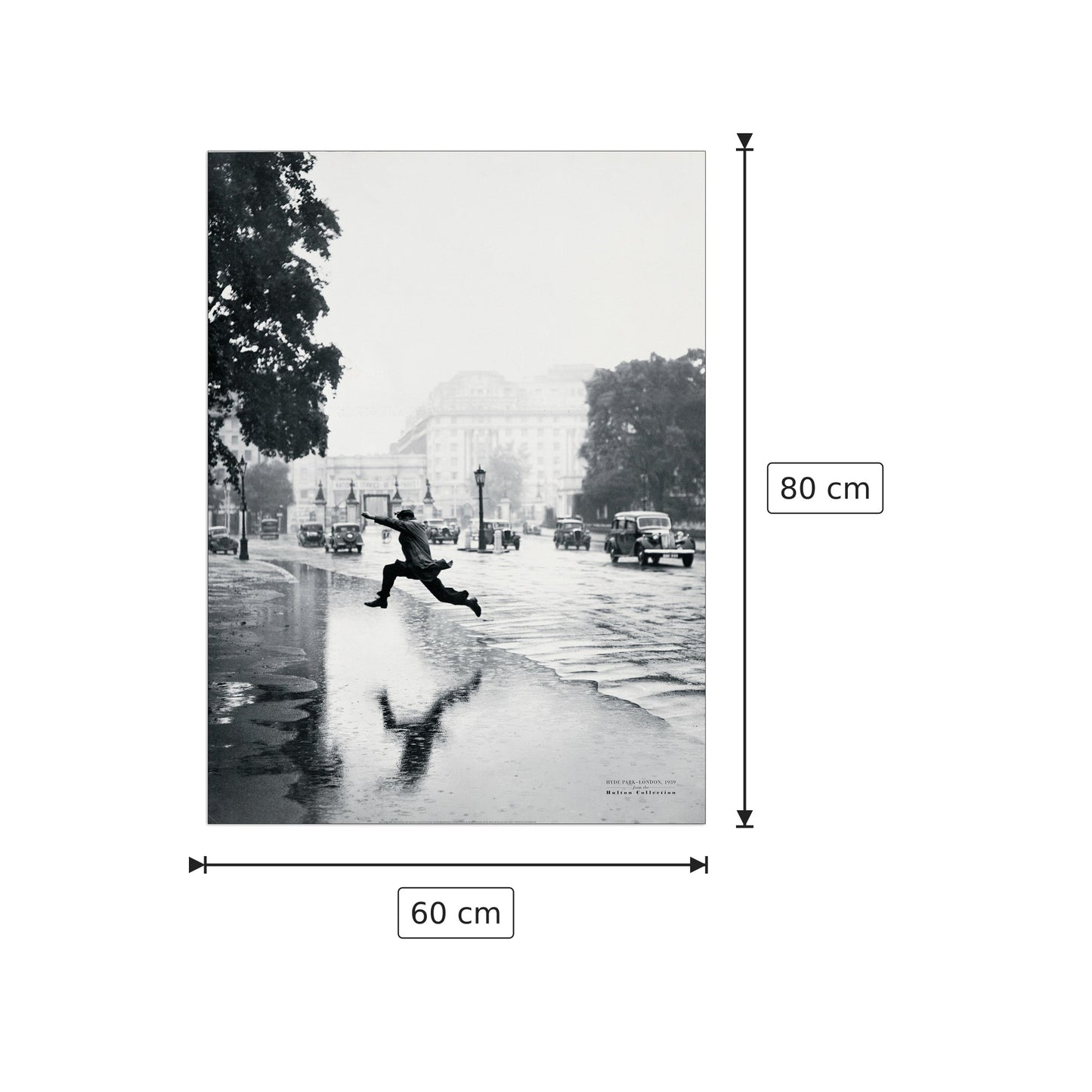 Hyde Park - London, 1939 - PHOTOGRAPHY COLLECTION - cm 60x80 - Pannello in MDF