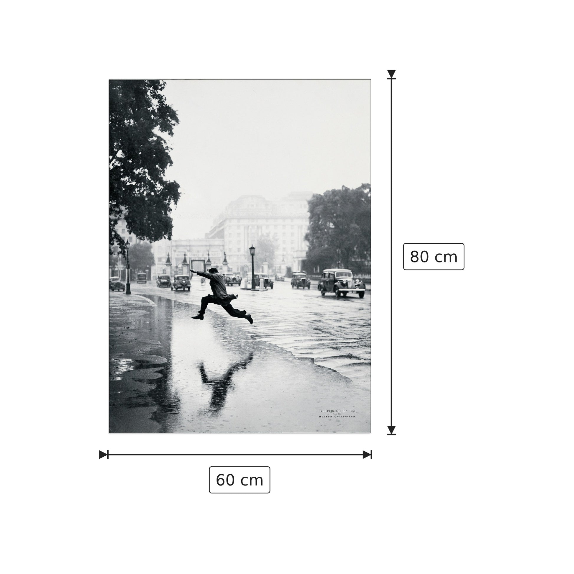 Hyde Park - London, 1939 - PHOTOGRAPHY COLLECTION - cm 60x80 - Pannello in MDF