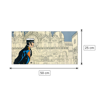 Histoire... - PRATT - cm 50x25 - Pannello in MDF
