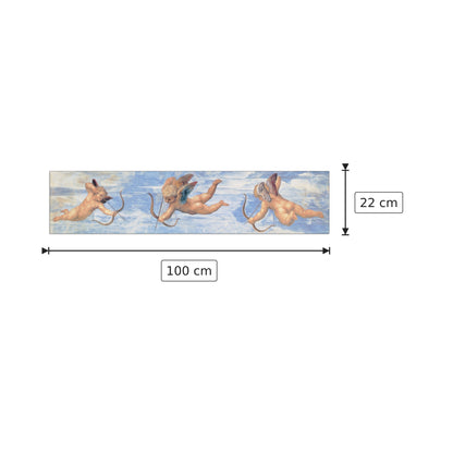 Dettaglio del trionfo di Galatea - RAFFAELLO - cm 100x22 - Pannello in MDF
