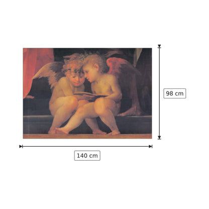 Madonna e santi - ROSSO FIORENTINO - cm 140x98 - Pannello in MDF