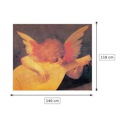 Putto Musicante - ROSSO FIORENTINO - cm 140x118 - Pannello in MDF