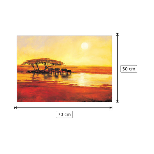 L'abbeveratoio - SANDERS - cm 70x50 - Pannello in MDF