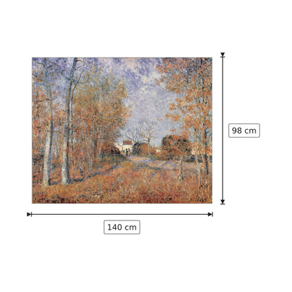 Un coin de bois aux Sablons - SISLEY - cm 140x98 - Pannello in MDF