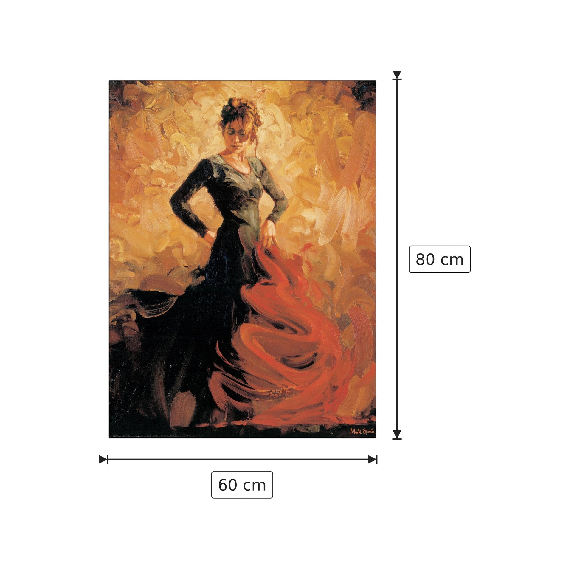 Flamenco II - SPAIN - cm 60x80 - Pannello in MDF