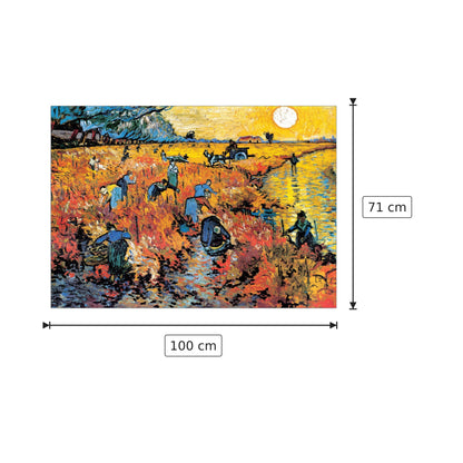 I vigneti rossi di Arles - VAN GOGH - cm 100x71 - Pannello in MDF