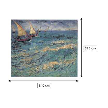 Il mare a Sainte-Maries - VAN GOGH - cm 140x120 - Pannello in MDF