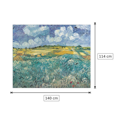 Piano di Auvers - VAN GOGH - cm 140x114 - Pannello in MDF