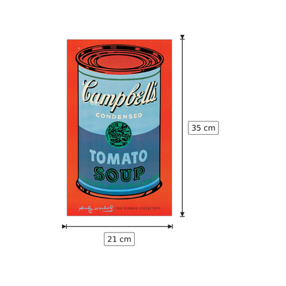 Campbell's Soup Can - WARHOL - cm 21x35 - Pannello in MDF