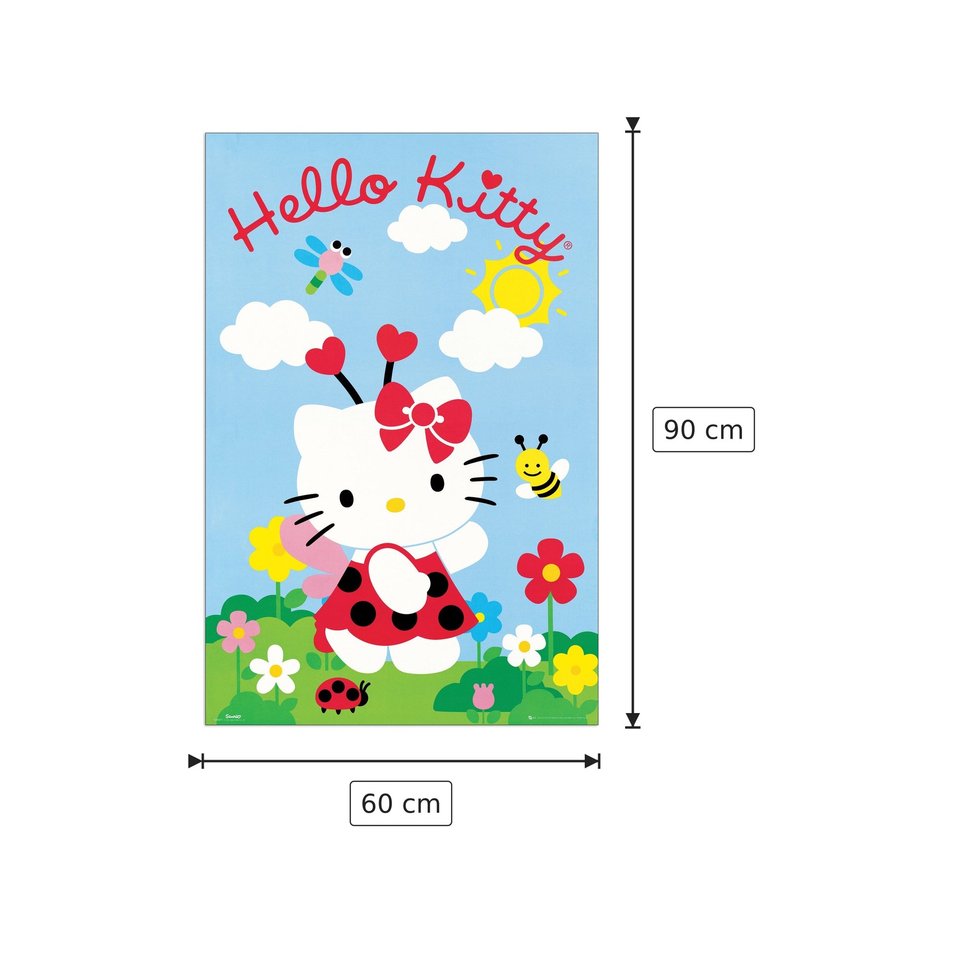 Hello Kitty - NULL - cm 60x90 - Pannello in MDF