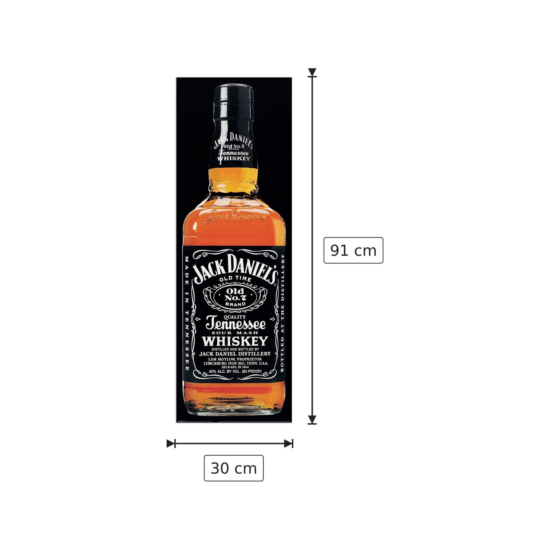 Jack Daniels - NULL - cm 30x91 - Pannello in MDF