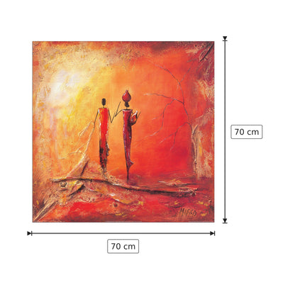 All'alba - MARSO - cm 70x70 - Pannello in MDF