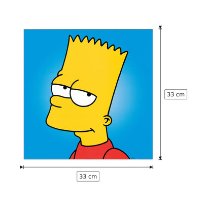 Bart - The Simpsons - cm 33x33 - Pannello in MDF