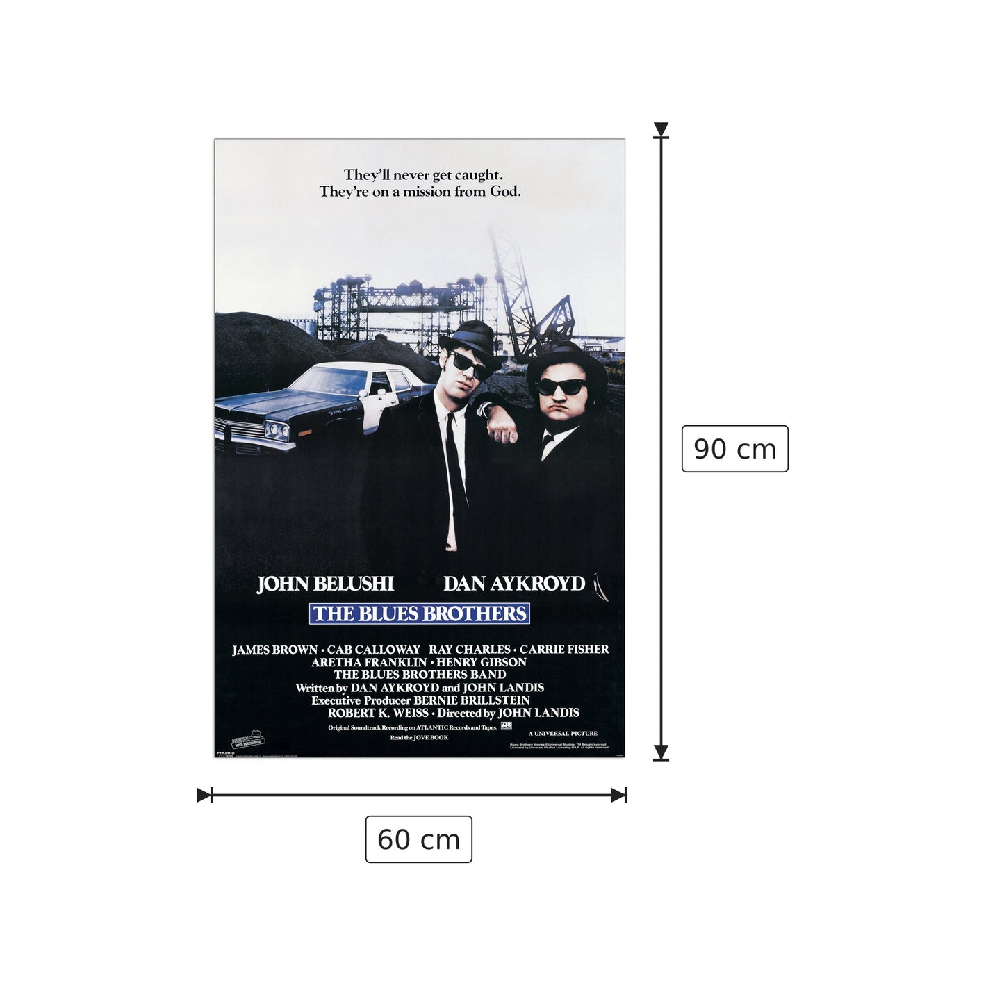The Blues Brothers - NULL - cm 60x90 - Pannello in MDF