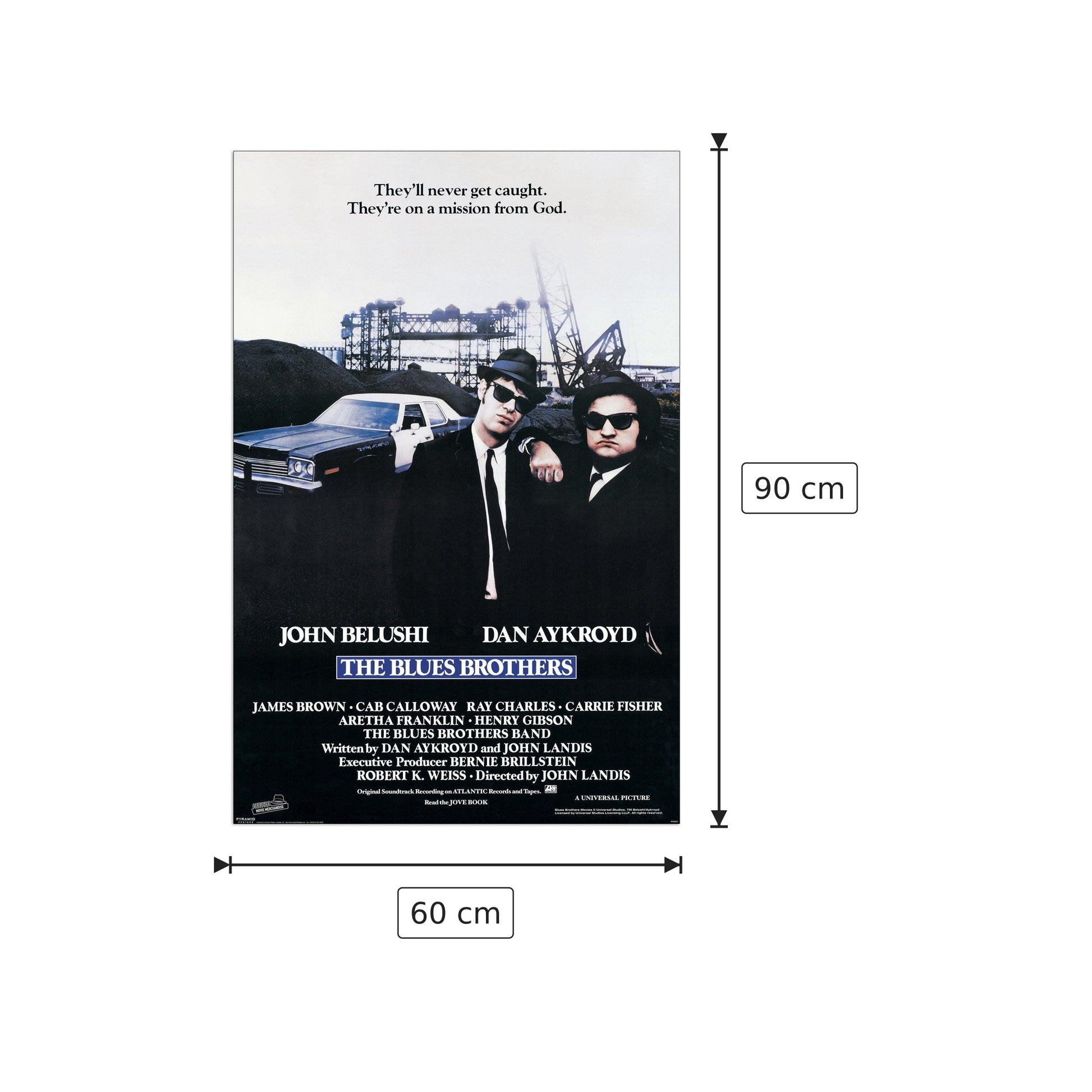 The Blues Brothers - NULL - cm 60x90 - Pannello in MDF