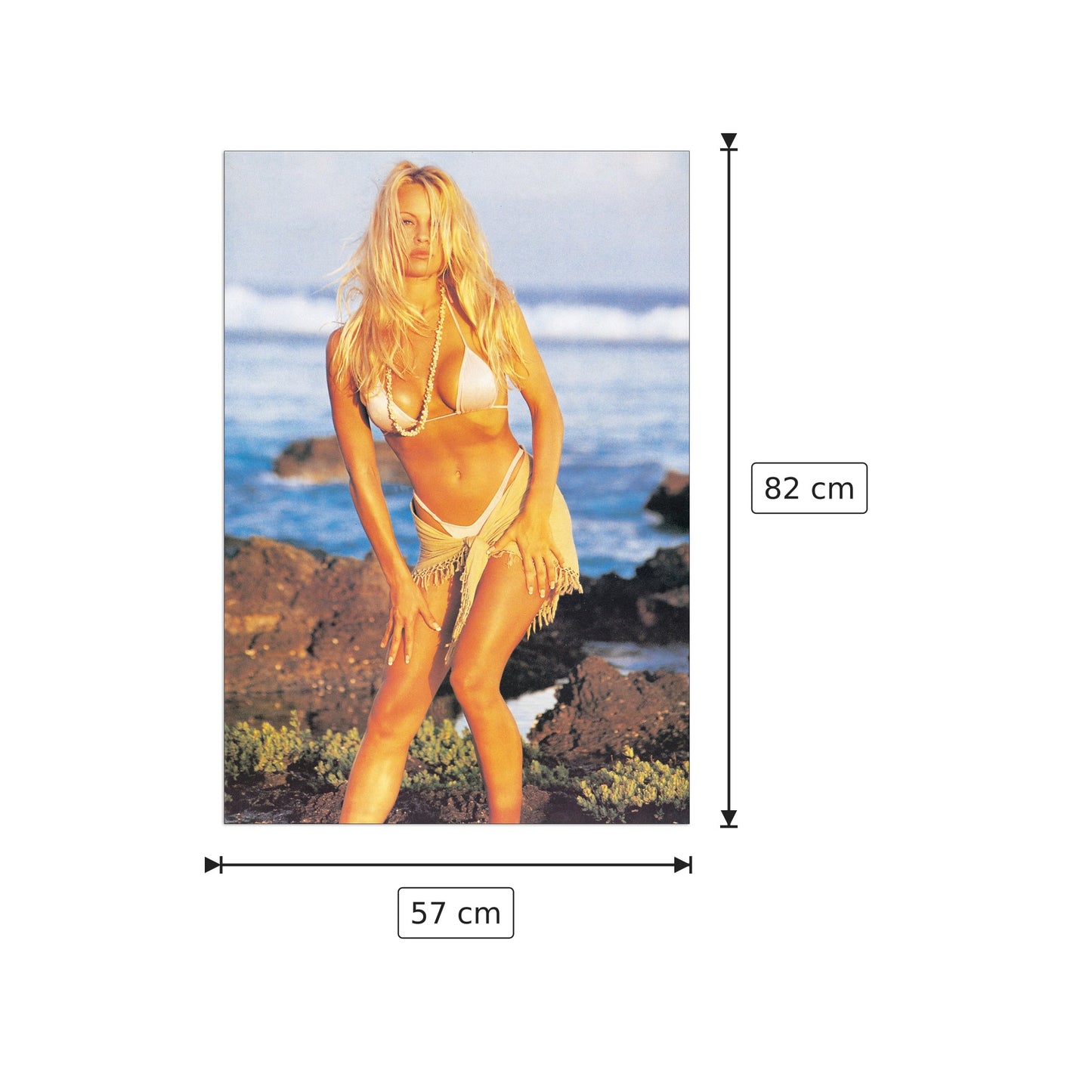 Pamela Anderson - NULL - cm 57x82 - Pannello in MDF