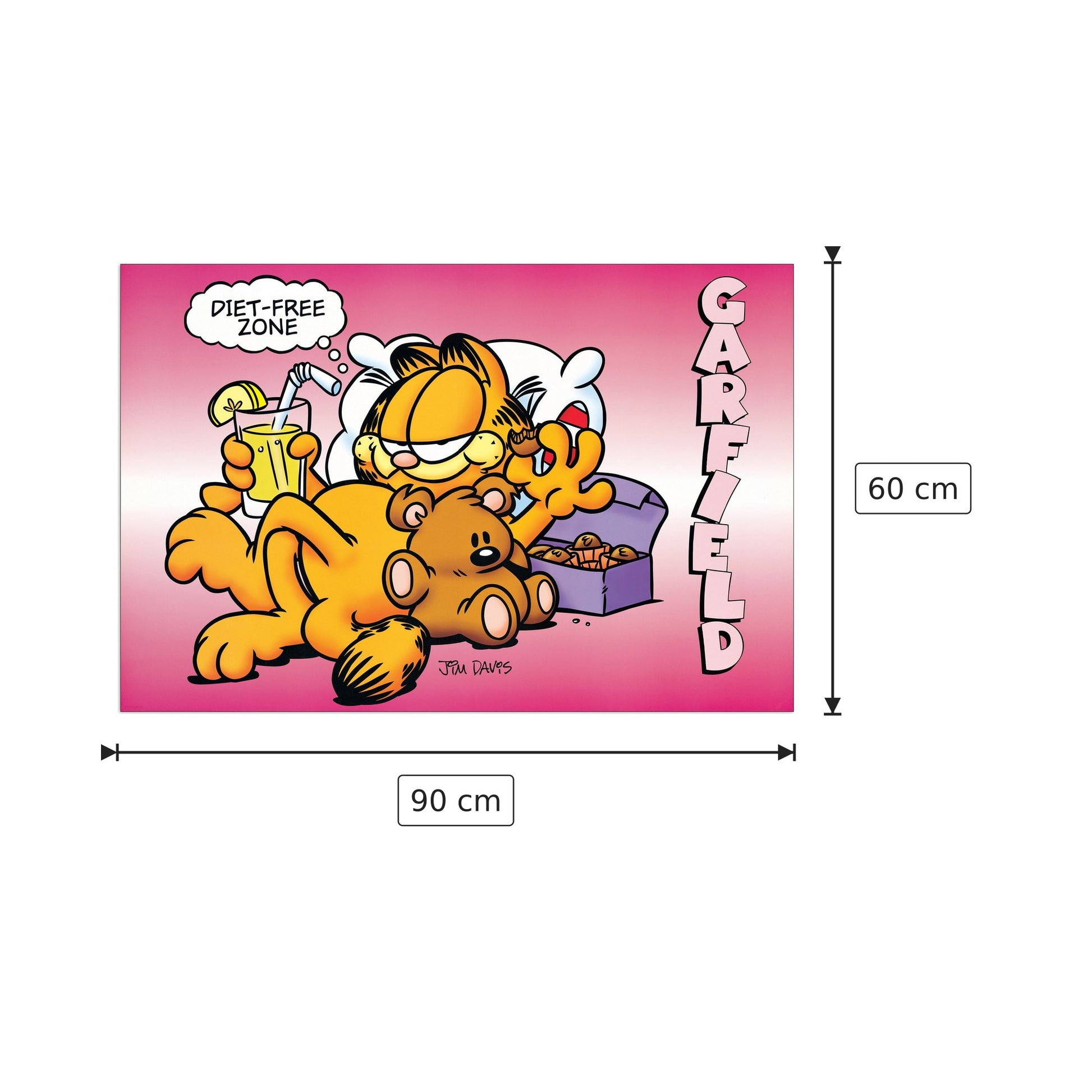 Garfield - NULL - cm 90x60 - Pannello in MDF