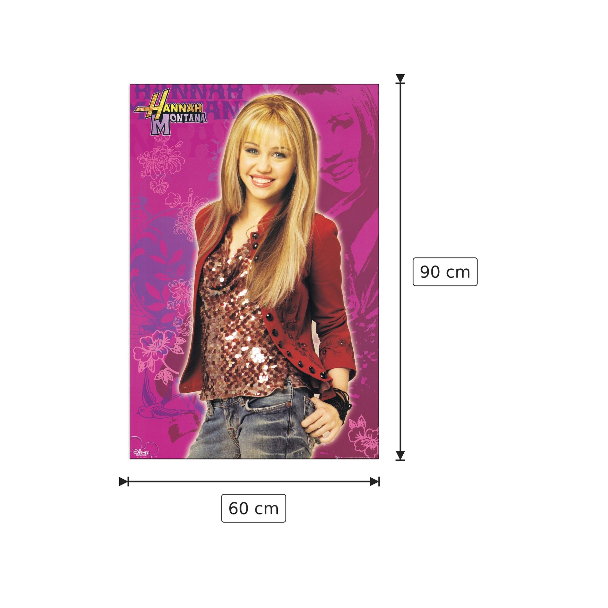 Hannah Montana - DISNEY - cm 60x90 - Pannello in MDF